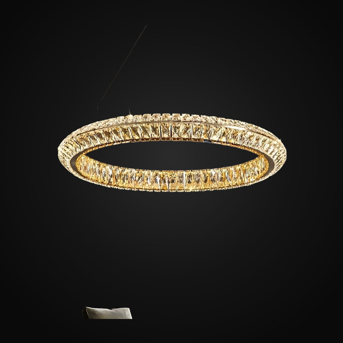 Lustre anneau Bacci en cristal