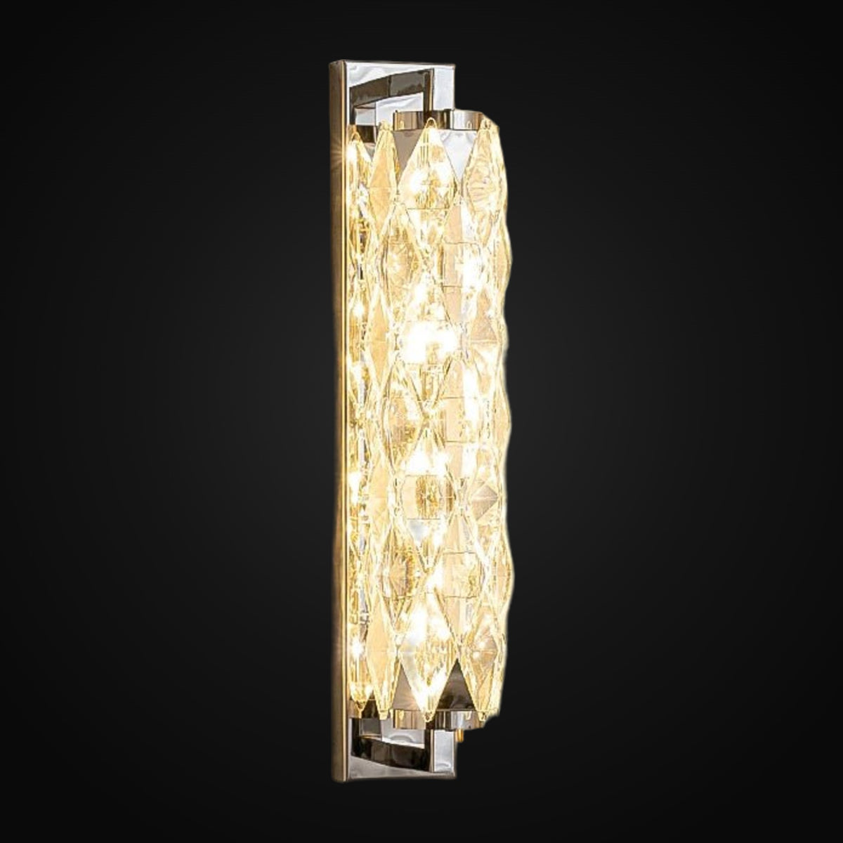 Applique murale Golford en cristal