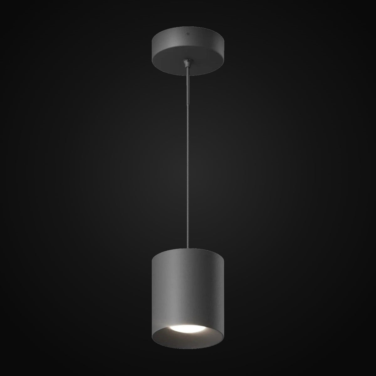 Plafonnier DEL 2 en 1 Beam Pro 6 po noir mat