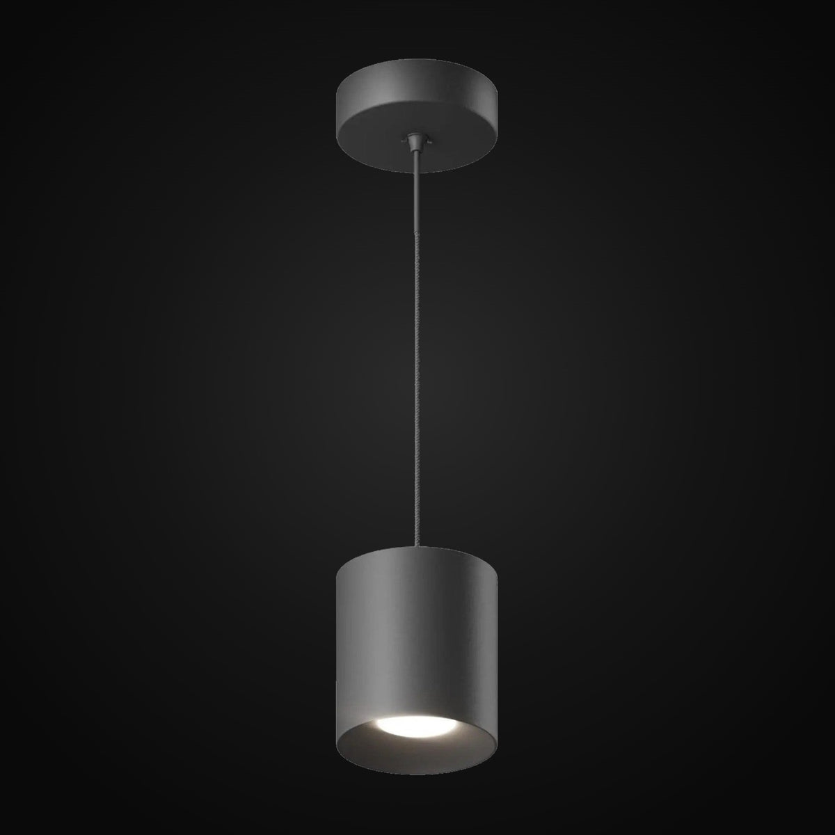 Plafonnier DEL 2 en 1 Beam Pro 8 po noir mat