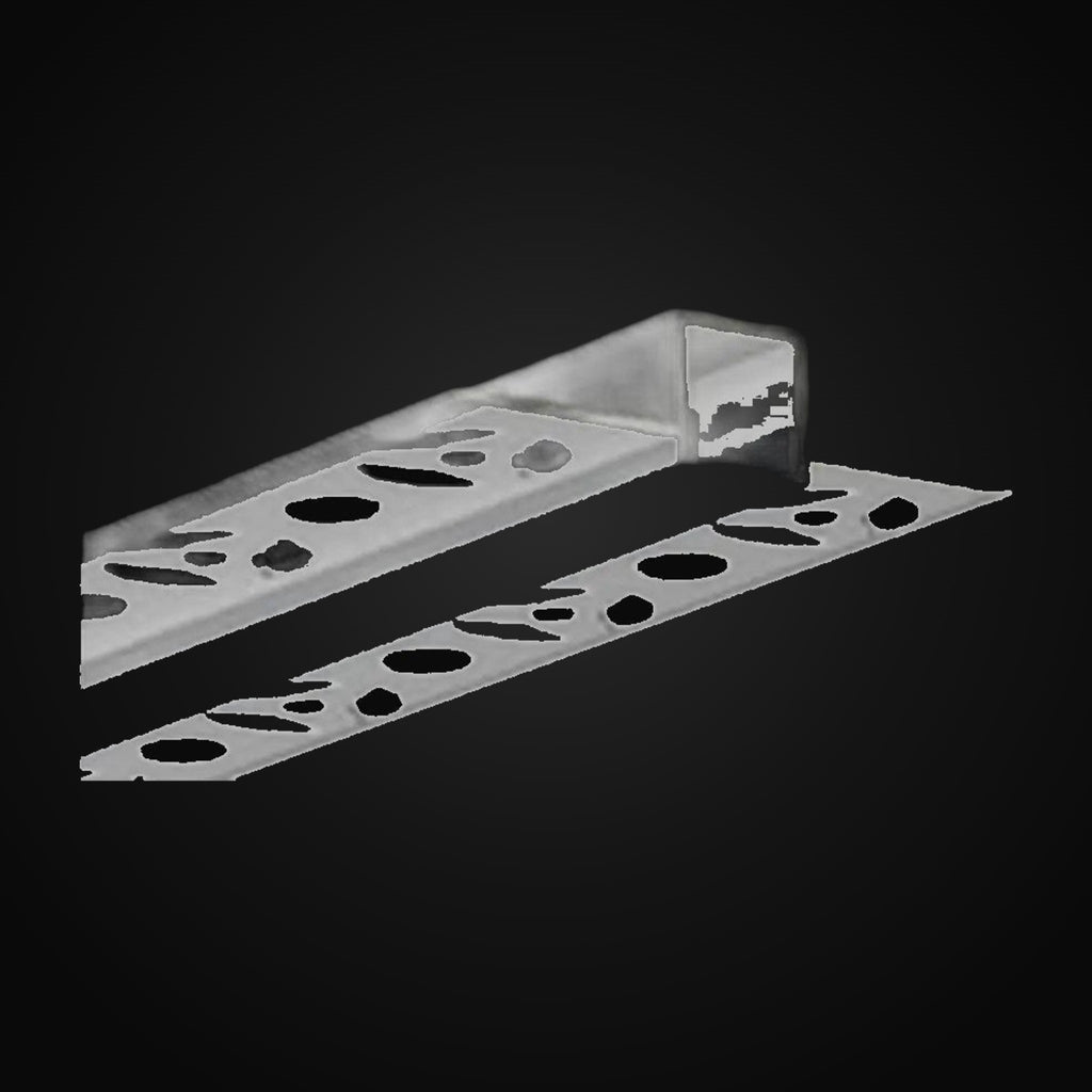 Profilé d'aluminium flexible droit 5412 avec diffuseur silicone, 8 pi, argent