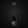 Suspension Bloom DEL 1 lumière noir mat