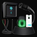 Borne de recharge EVIQO 48 A – 240 V, raccordement permanent, NACS (Tesla), câble 25 pi