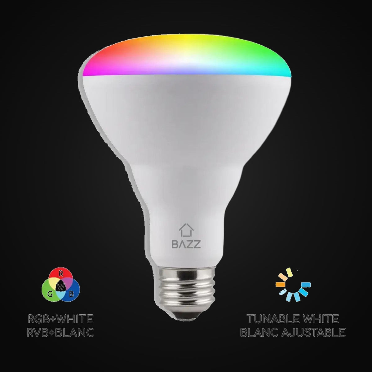 Ampoule DEL BR30 RGB Wi-Fi intelligente