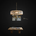 Lustre Brookhill en cristal 39 po