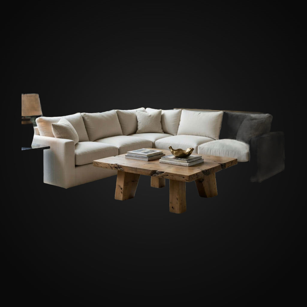 Lustre rond Brookhill en calcite 43 po