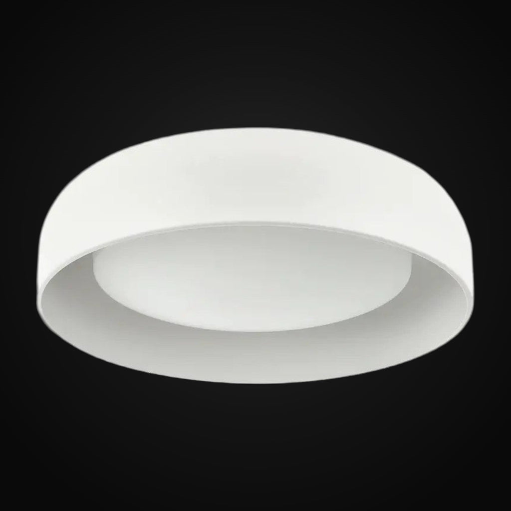 Plafonnier Callaghan 14 po 2 lumières, fini blanc