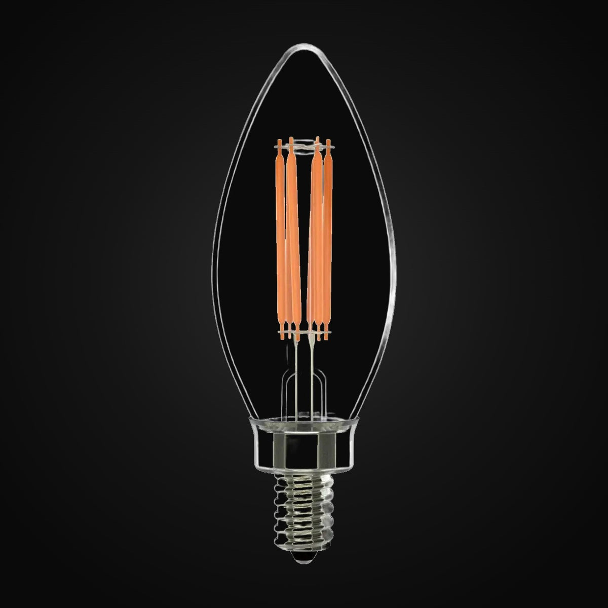 Ampoule chandelle DEL à filament 5,5 W 120 V 2700K