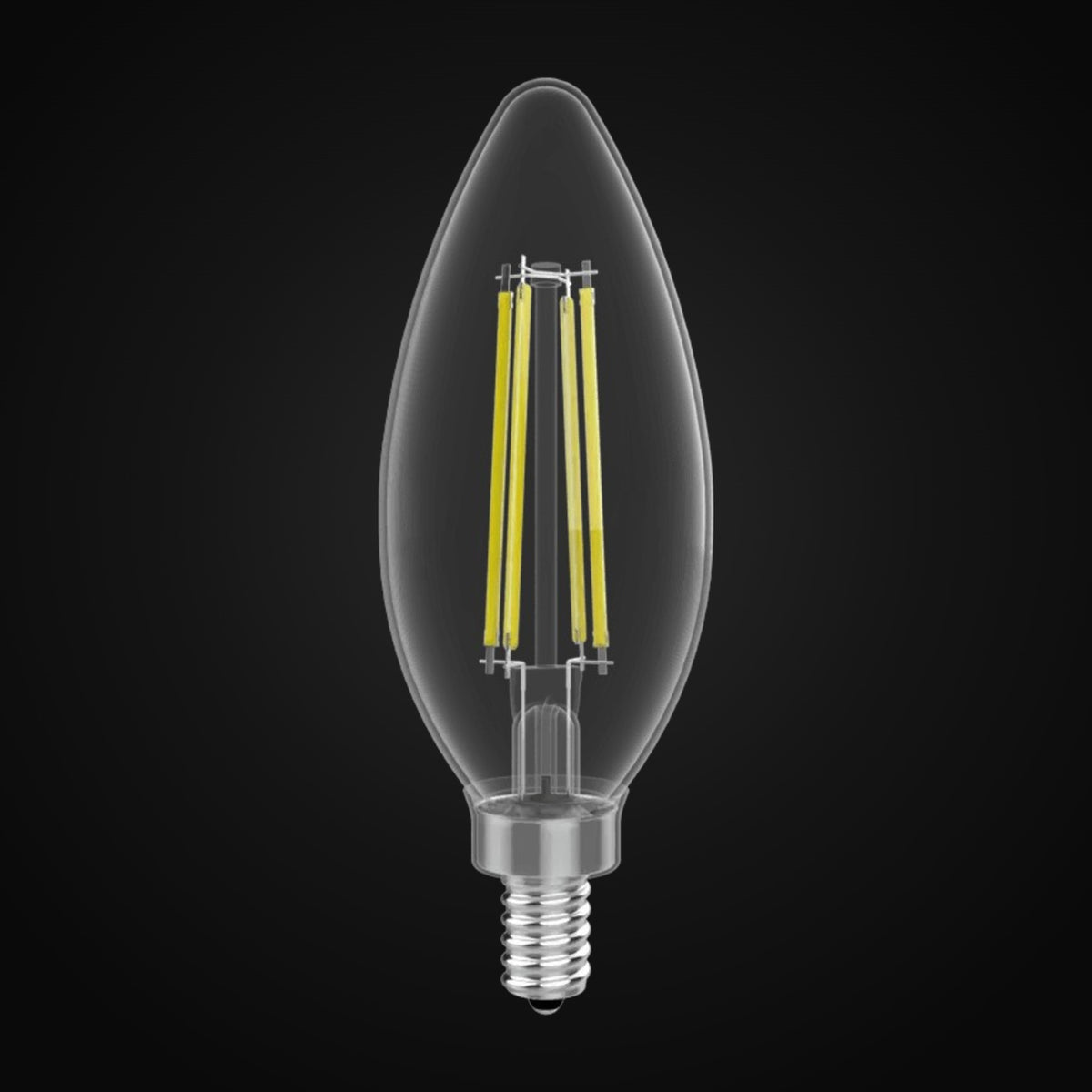Ampoule chandelle DEL à filament 9 W 120 V 3000K