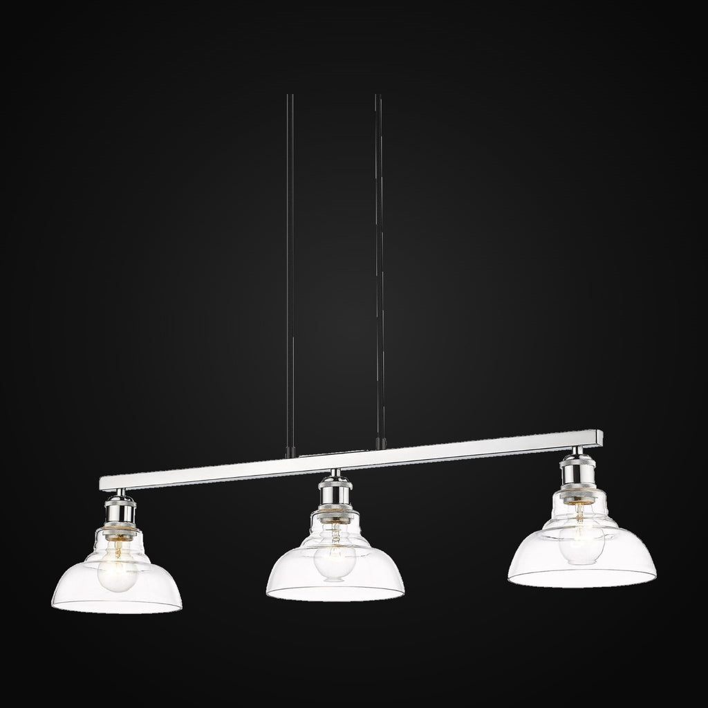 Suspension linéaire Carver, chrome