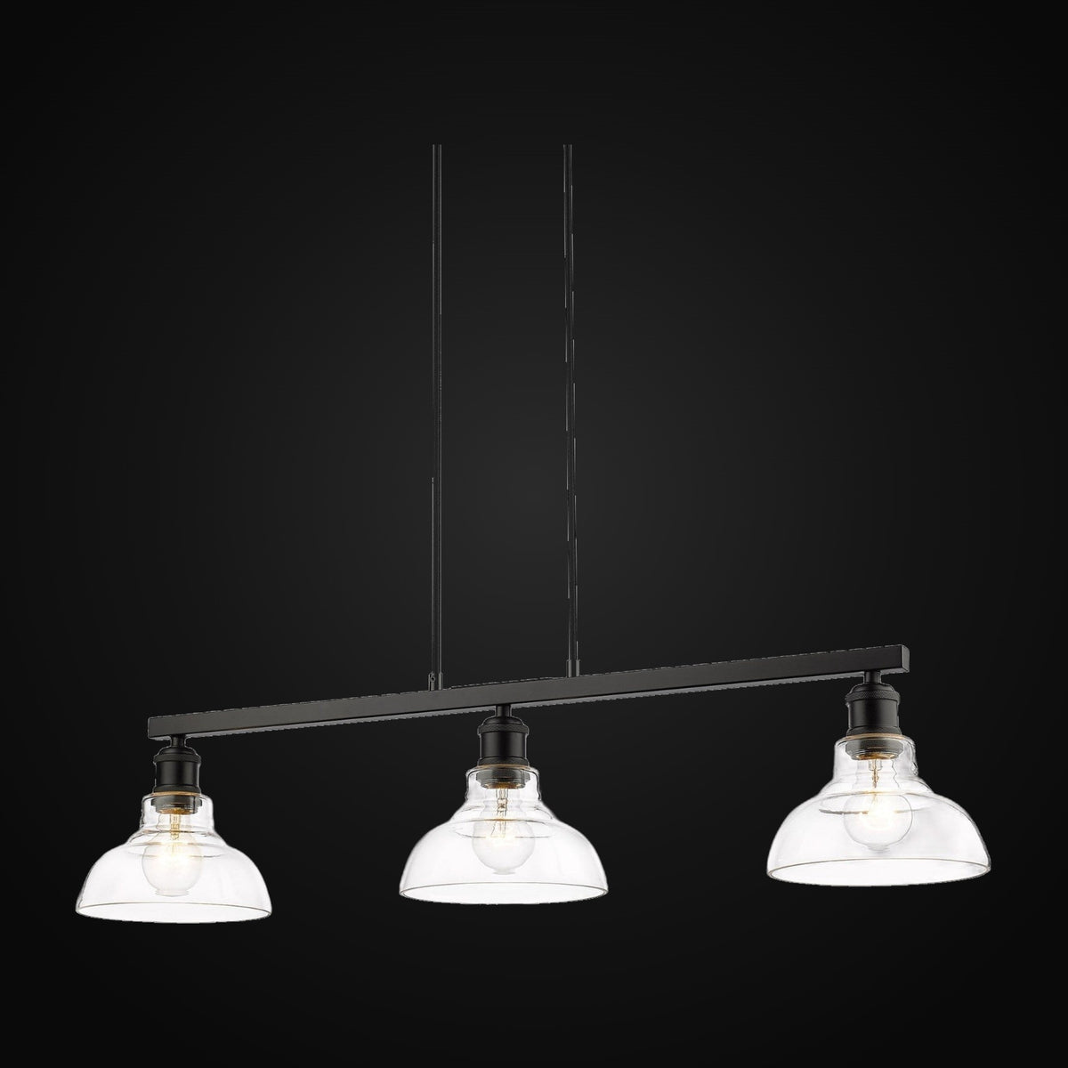 Suspension linéaire Carver, noir mat