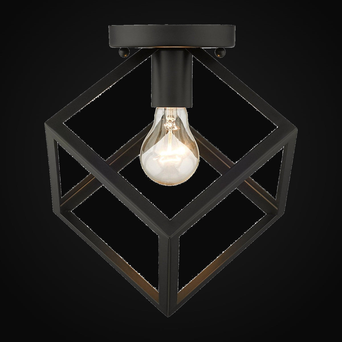 Plafonnier Cassio, noir mat
