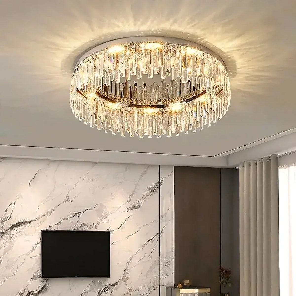 Plafonnier Gio en cristal transparent – vue 2