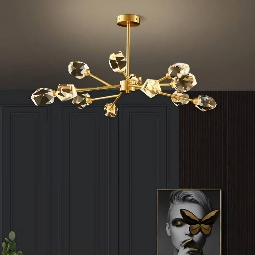 Lustre Diamante en cristal à 12 lumières – vue 3