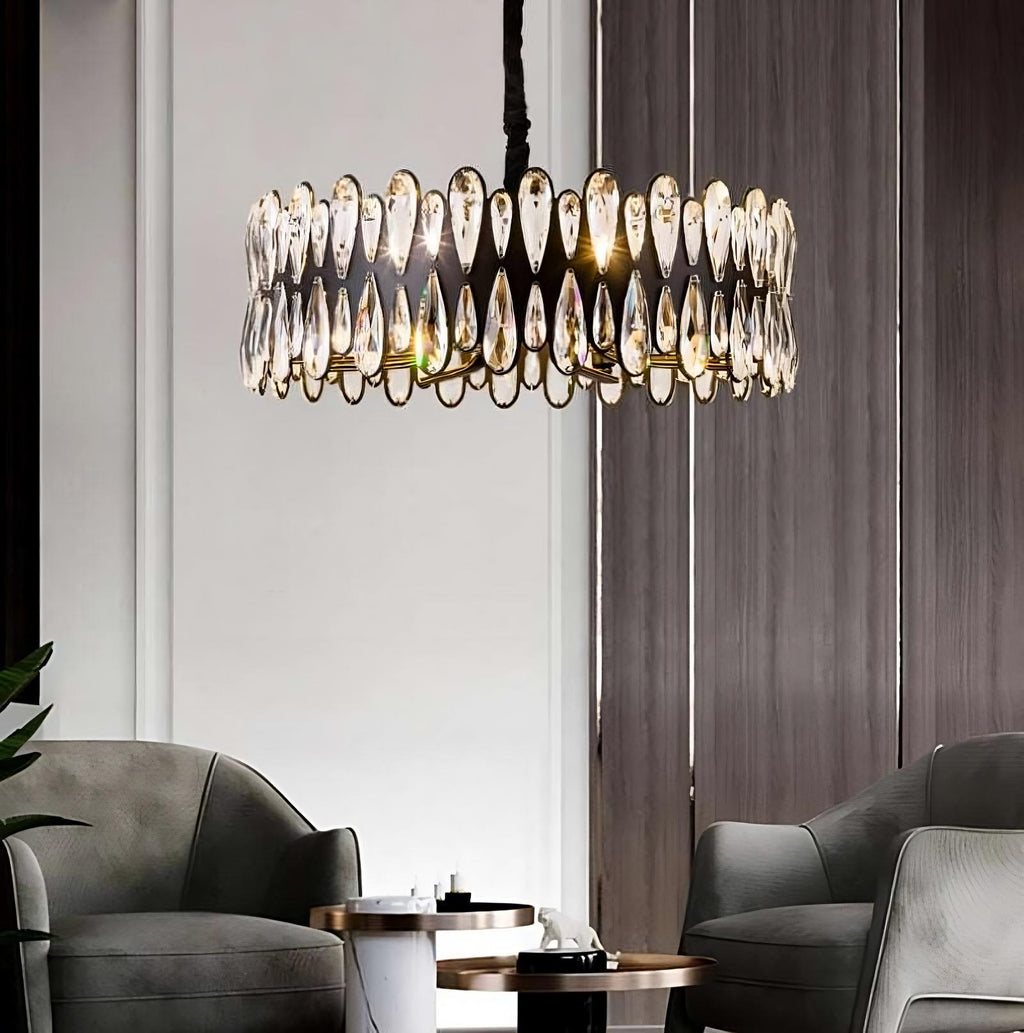 Lustre moderne Avington en cristal