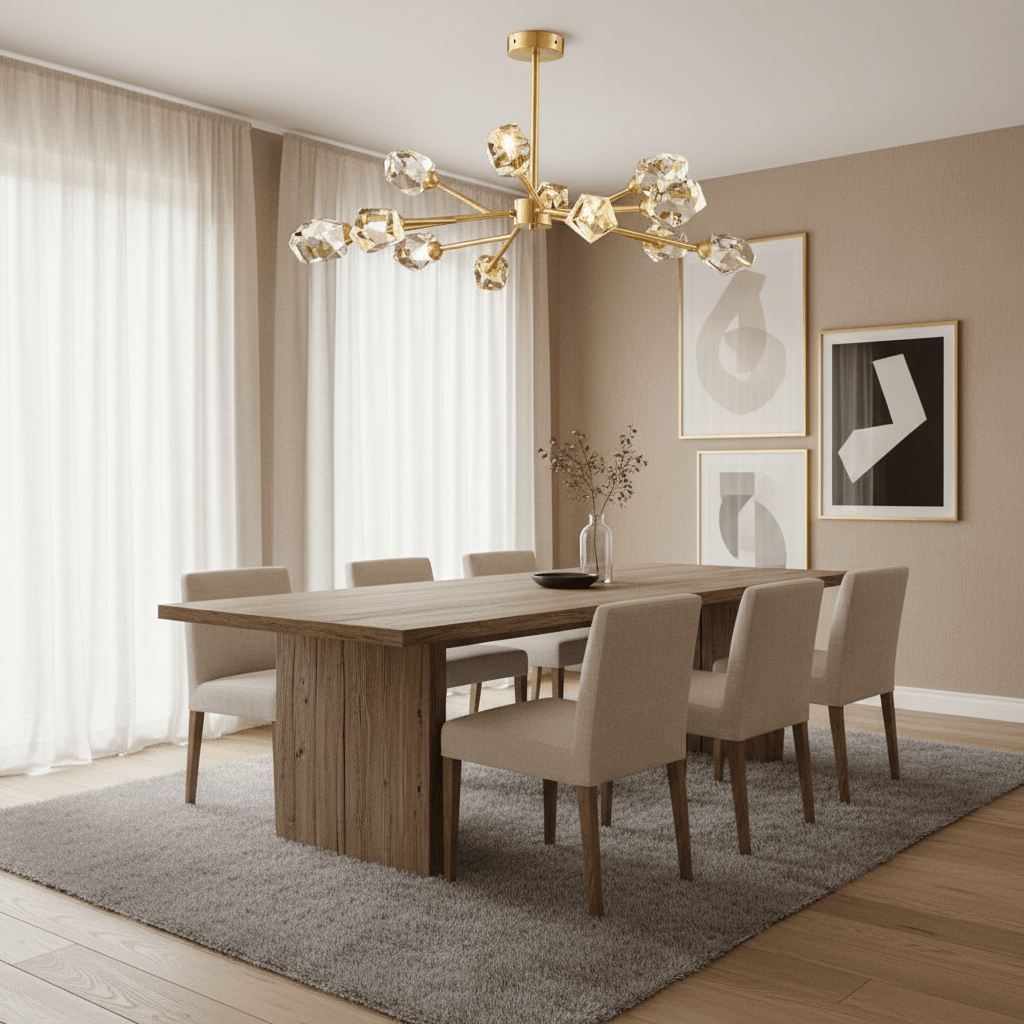 Lustre Diamante en cristal à 12 lumières – vue 4