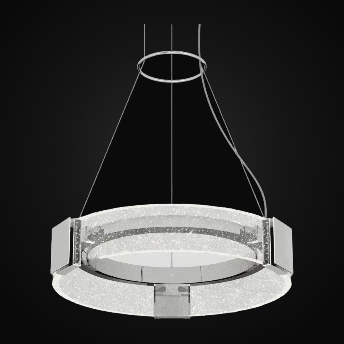 Suspension tambour ronde Champagne