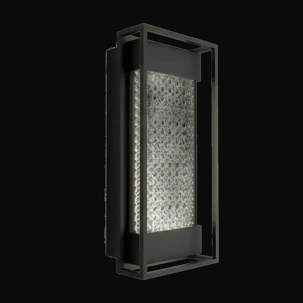 Luminaire extérieur DEL intégré Glam noir – vue 2