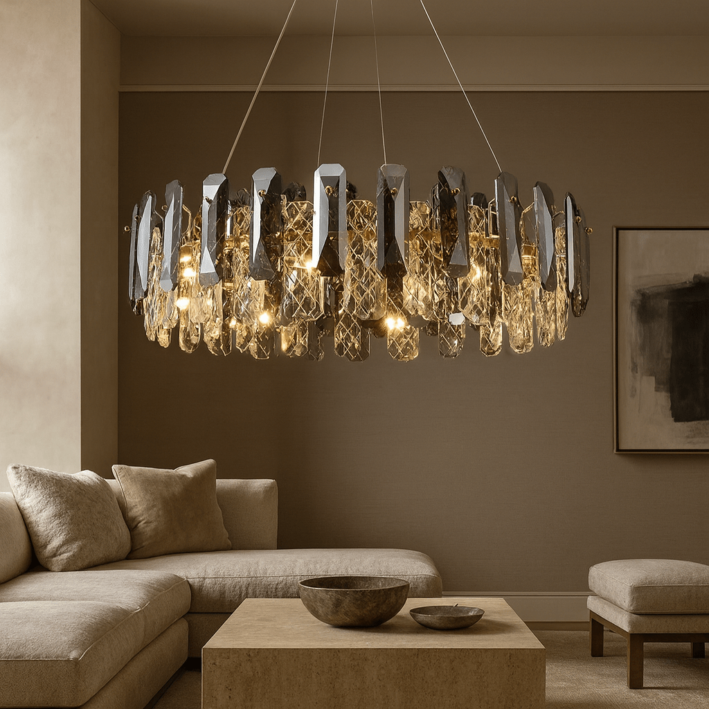 Lustre moderne Lazzo en cristal