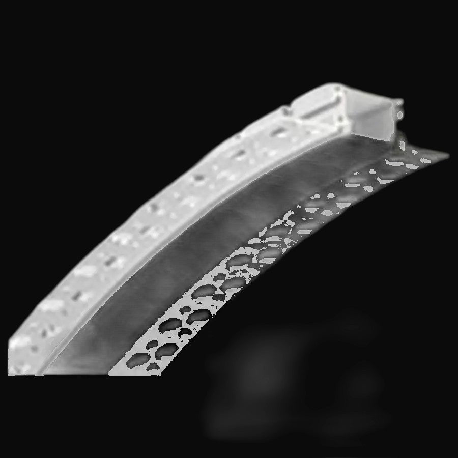 Profilé d'aluminium flexible gauche/droite 5412 avec diffuseur silicone, 8 pi, argent