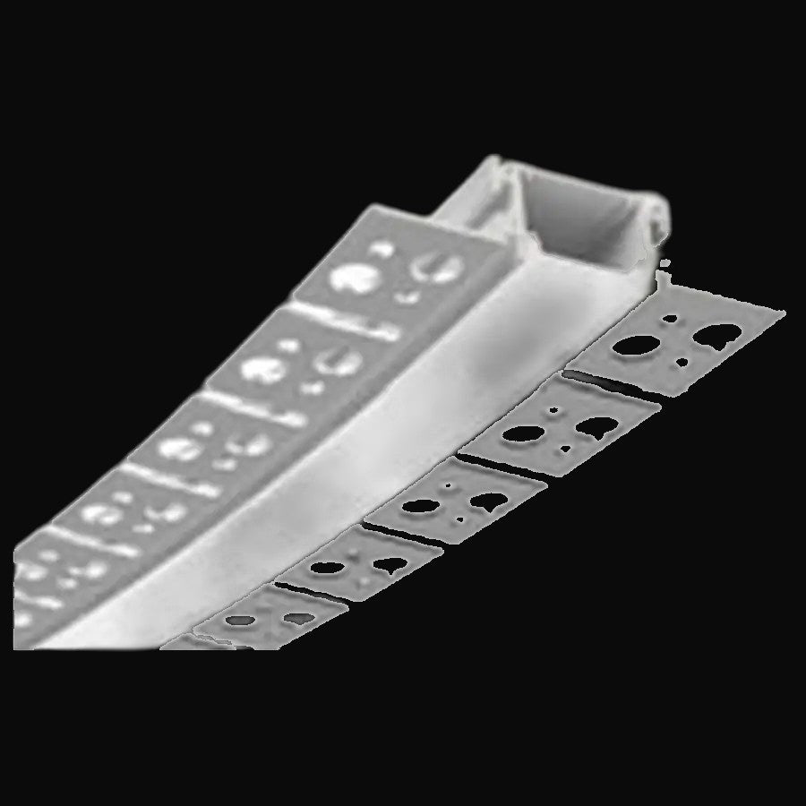 Profilé d'aluminium flexible haut/bas 5412 avec diffuseur silicone, 8 pi, argent