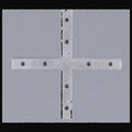 Connecteur en croix pour profilé d'aluminium lame 7330