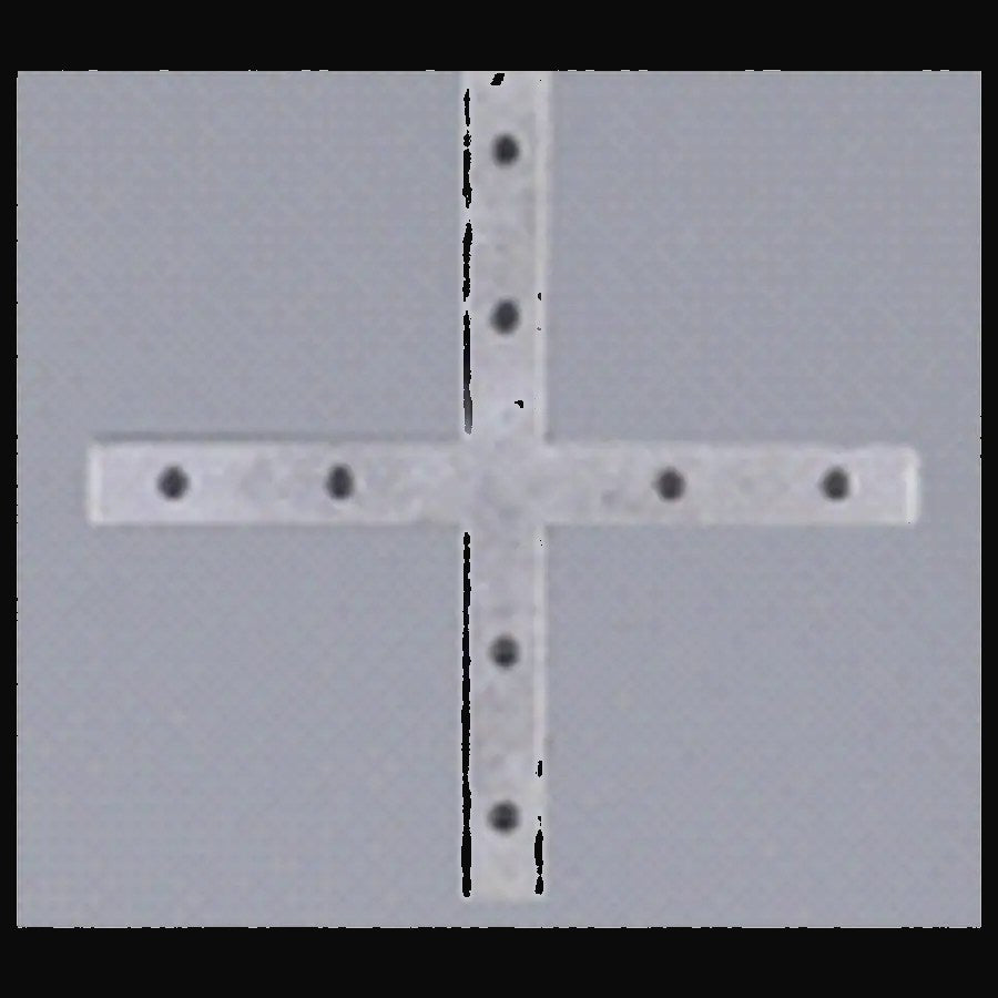 Connecteur en croix pour profilé d'aluminium lame 7330
