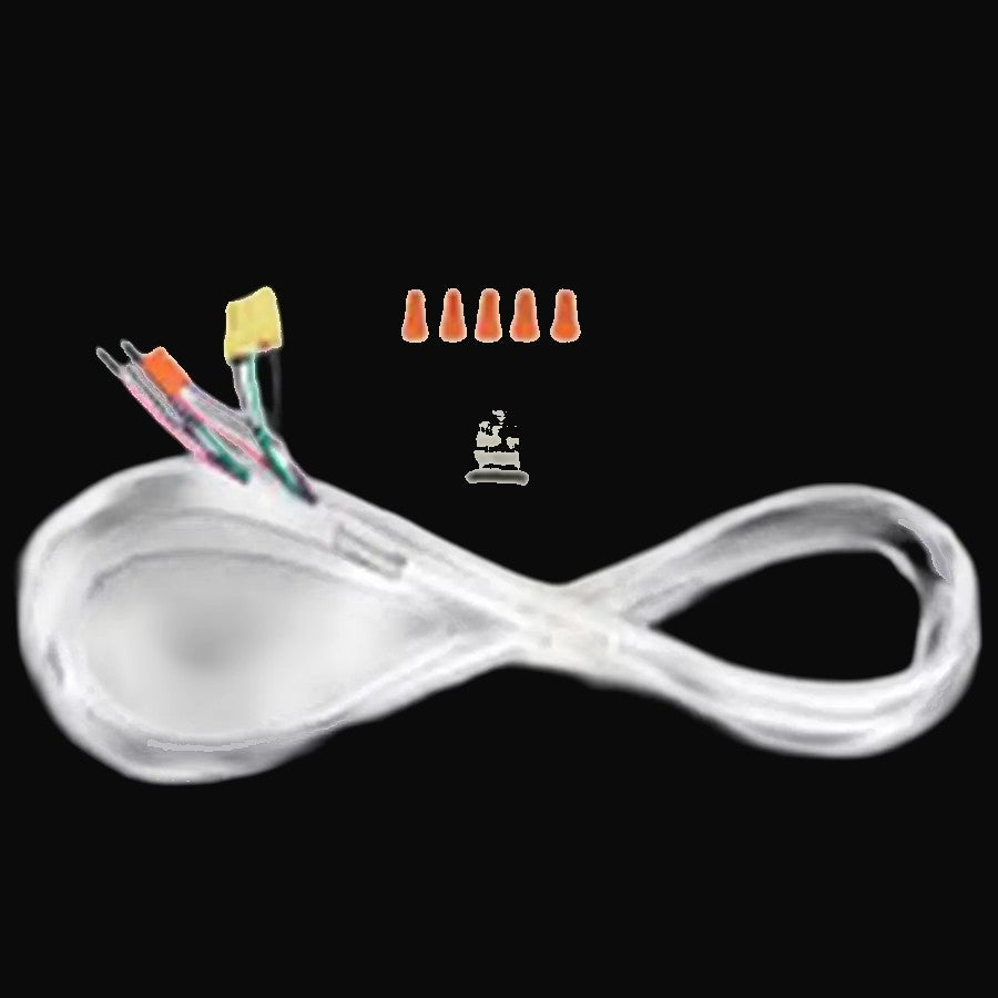 Câble c.a. avec connecteur pour luminaires linéaires LL1, 8,2 pi, blanc et noir