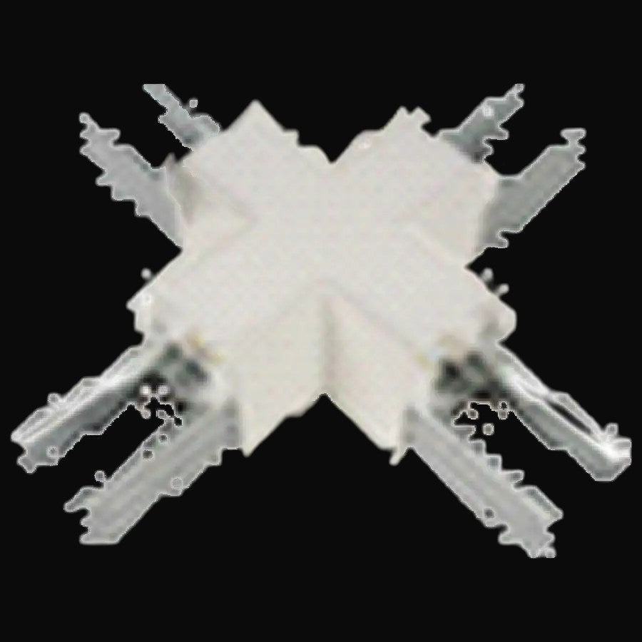 Connecteur en croix pour luminaires linéaires LL1, blanc