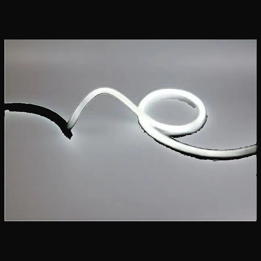 Ruban néon basse tension 360° en silicone, 4000K, 14,4 W/m, 24 V c.c., 930 lm/m, Ø 25 mm, rouleau de 5 m