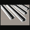 Rail 3 fils en surface avec 2 embouts, 4 pi, noir