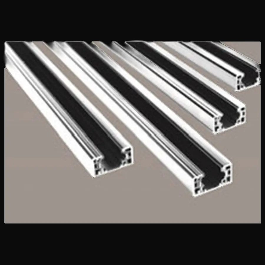 Rail 3 fils en surface avec 2 embouts, 4 pi, blanc