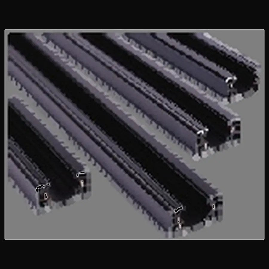 Rail 3 fils en surface avec 2 embouts, 6 pi, noir
