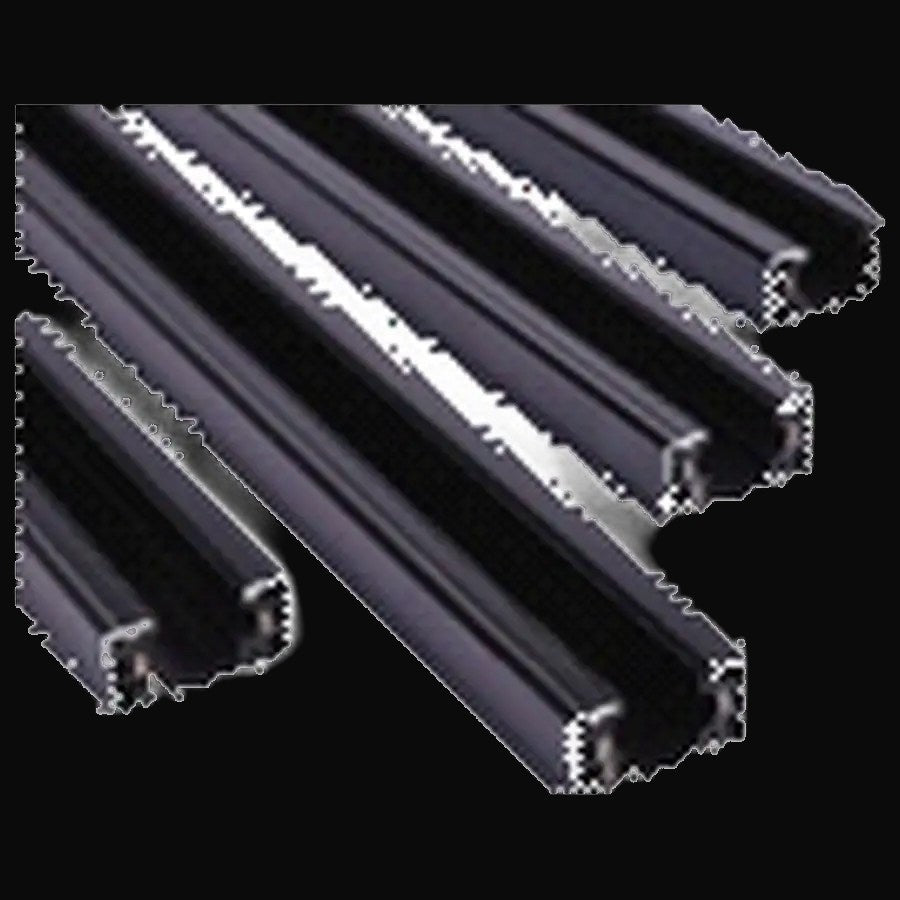 Rail 3 fils en surface avec 2 embouts, 8 pi, noir