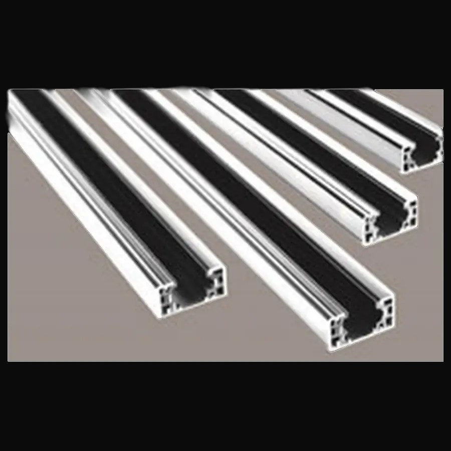 Rail 3 fils en surface avec 2 embouts, 8 pi, blanc