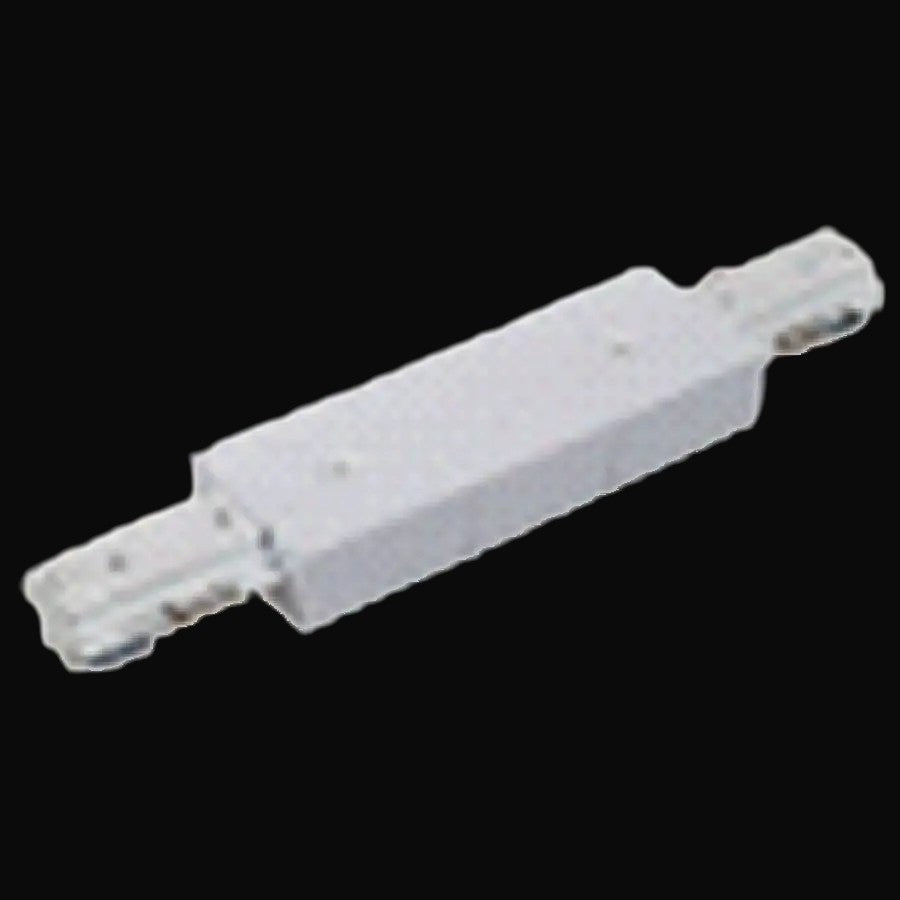 Accessoire rail 3 fils en surface – connecteur droit A, blanc et noir