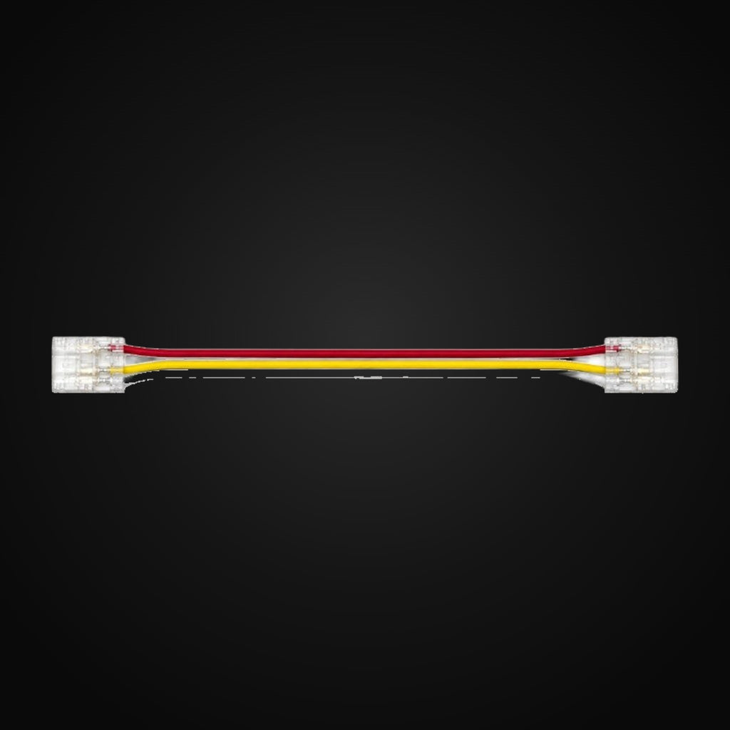 Connecteur ruban COB double avec fil de 10 cm, 3 broches, pour ruban blanc ajustable 10 mm, 3 A max