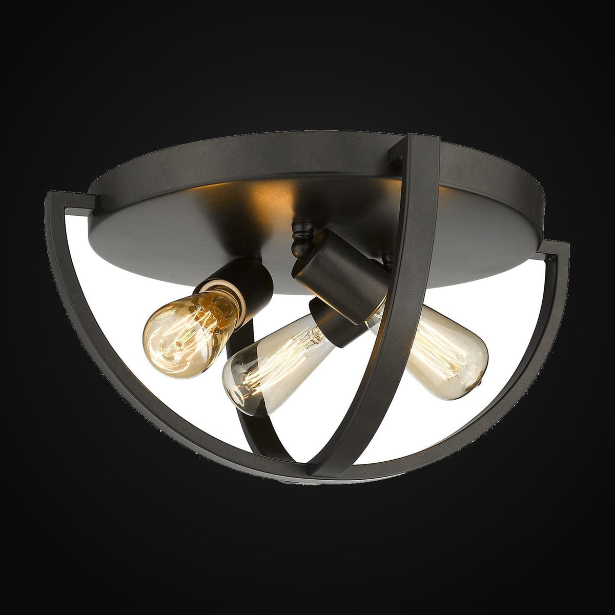 Plafonnier Colson 15 po, bronze étrusque
