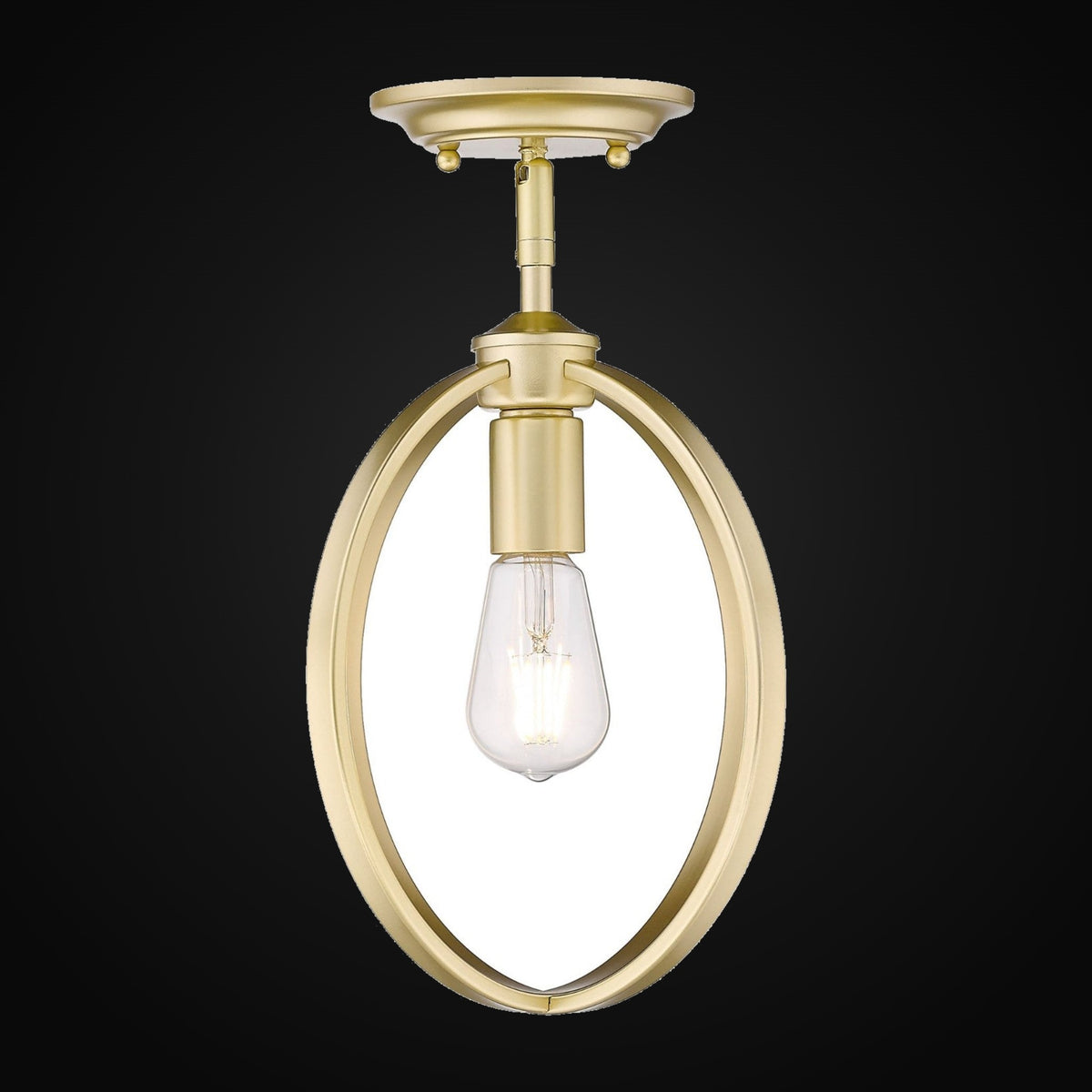 Semi-plafonnier Colson, or olympique