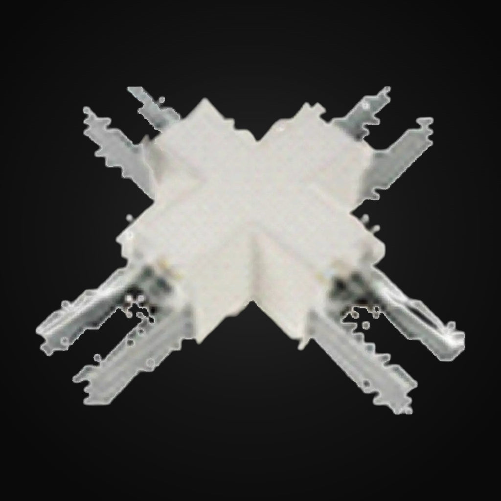 Connecteur en croix pour luminaires linéaires LL1, blanc