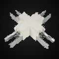 Connecteur en croix pour luminaires linéaires LL1, blanc