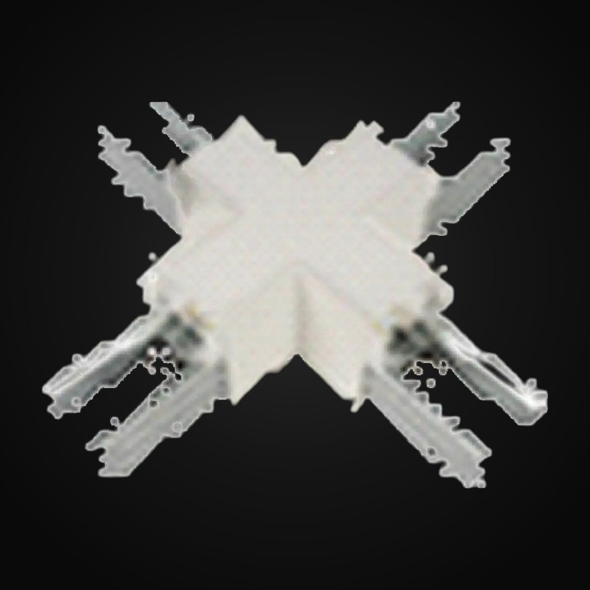 Connecteur en croix pour luminaires linéaires LL1, blanc