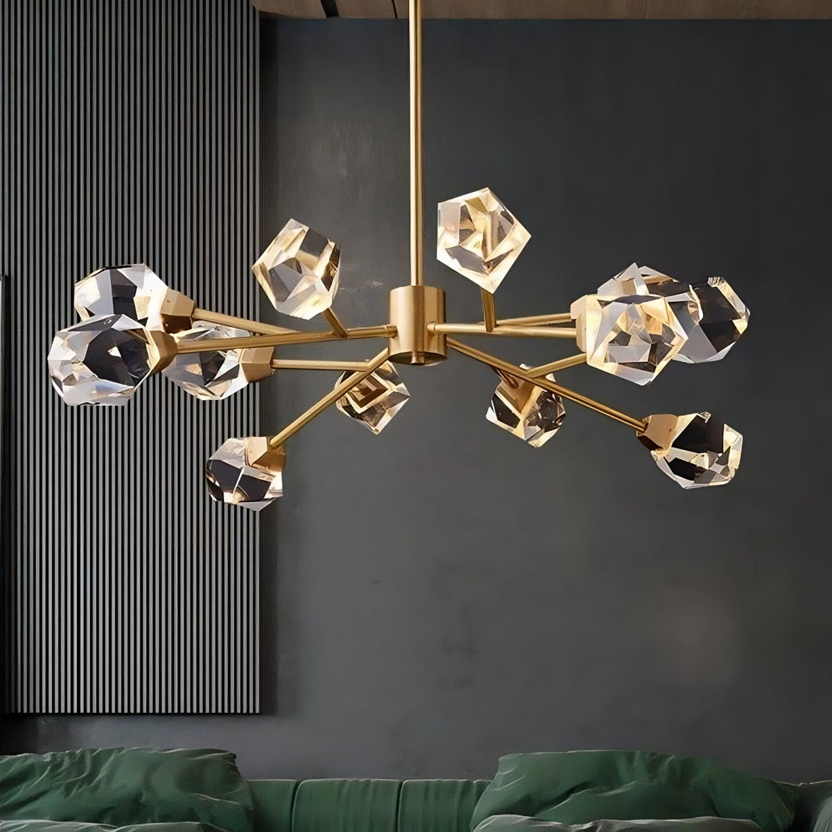 Lustre Diamante en cristal à 12 lumières