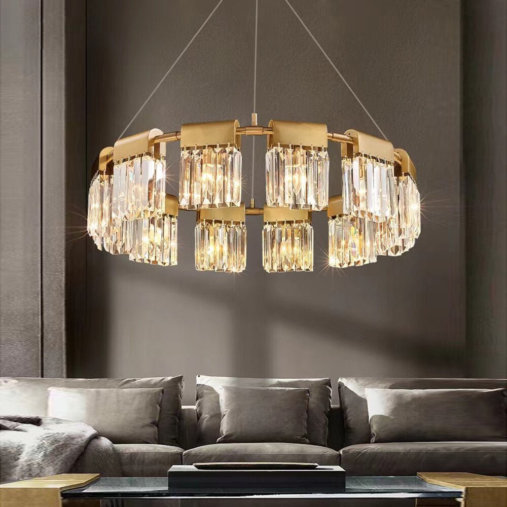 Lustre moderne Gio 32 po en cristal