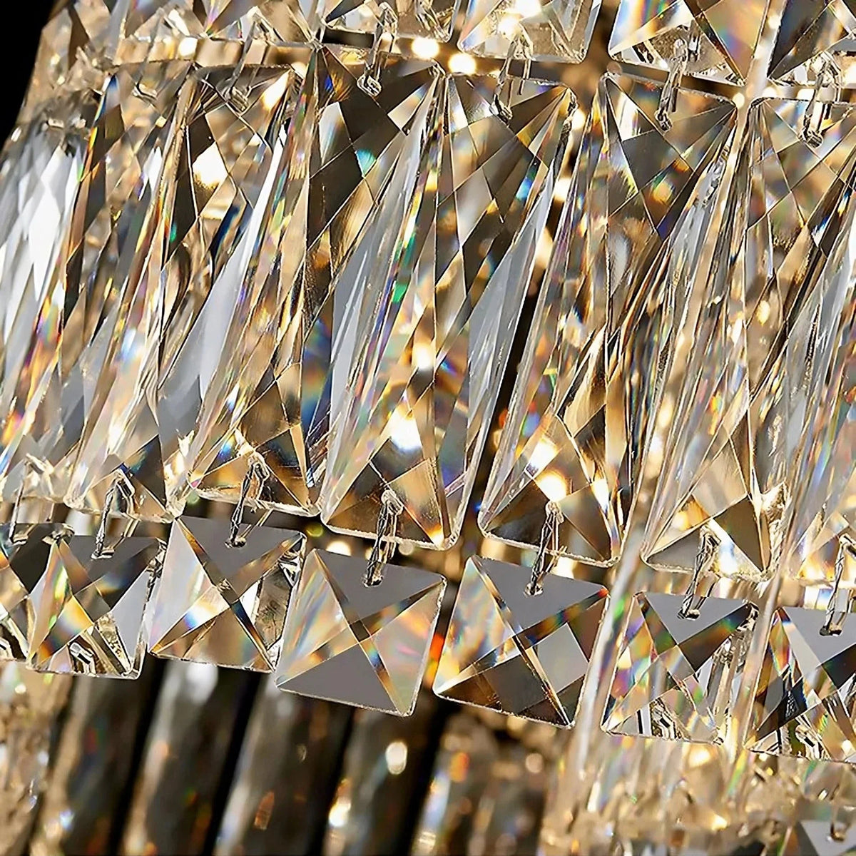 Lustre linéaire Bacci 39 po en cristal – vue 2