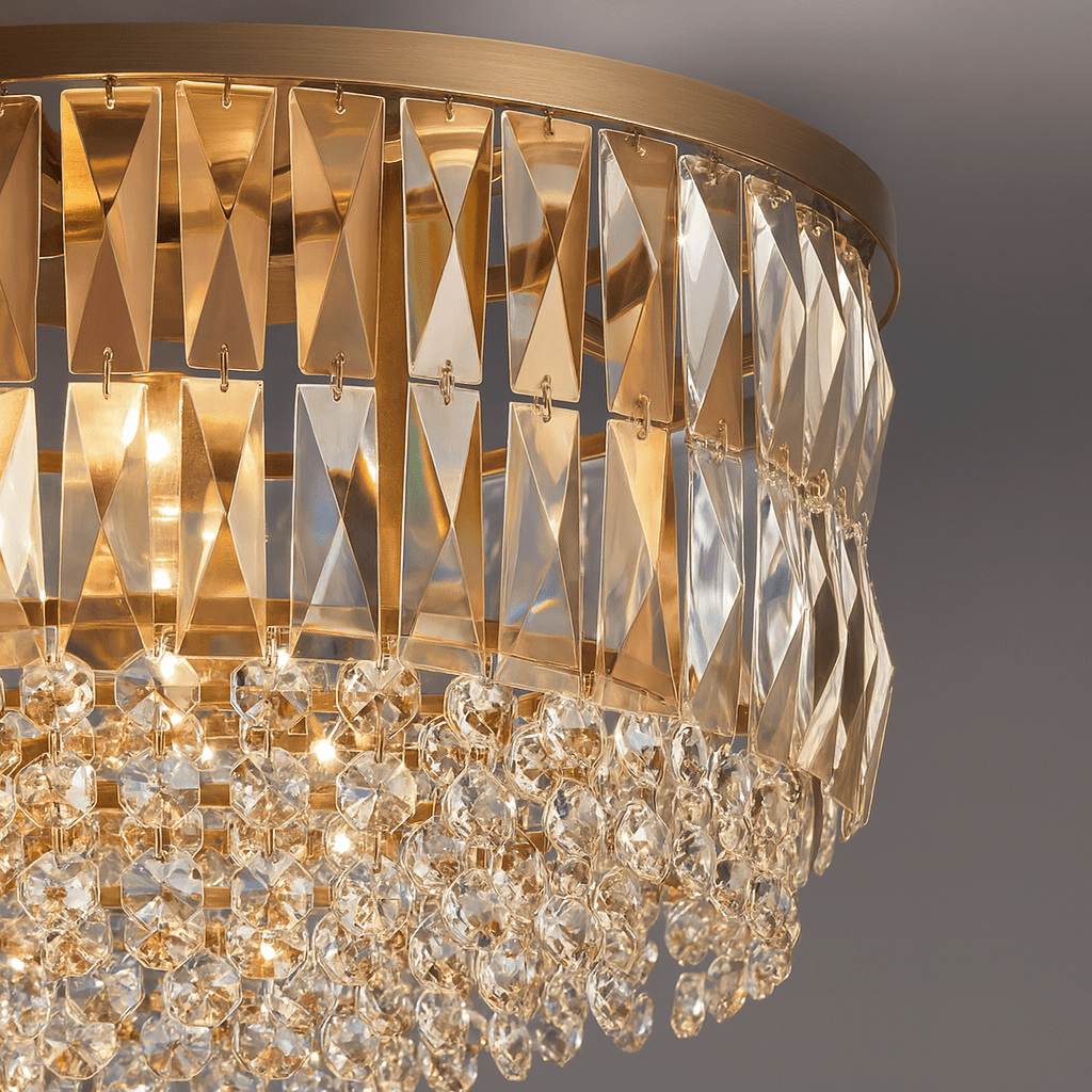 Lustre anneau Bacci en cristal – vue 2