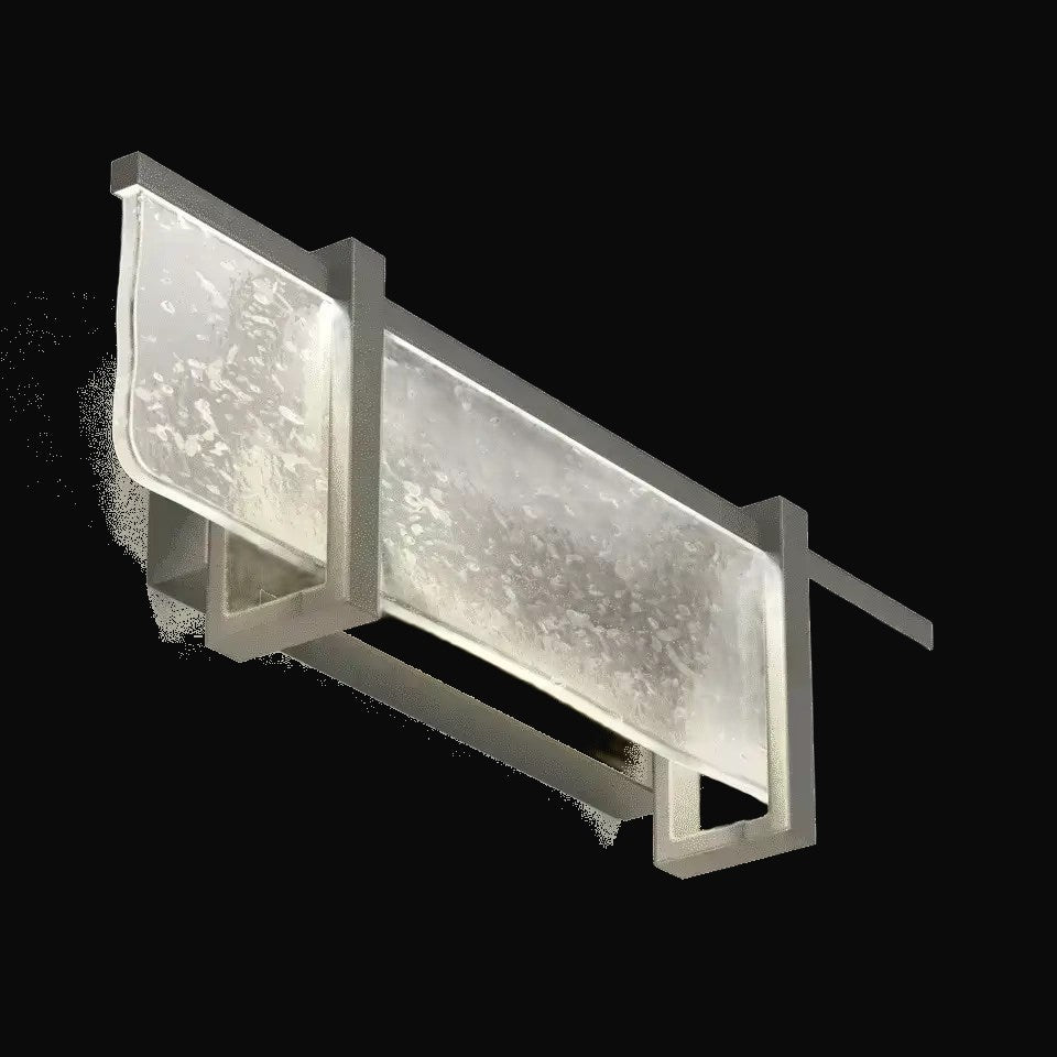 Applique de salle de bain Melted Ice grise
