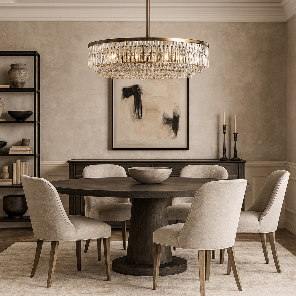 Lustre anneau Bacci en cristal – vue 3