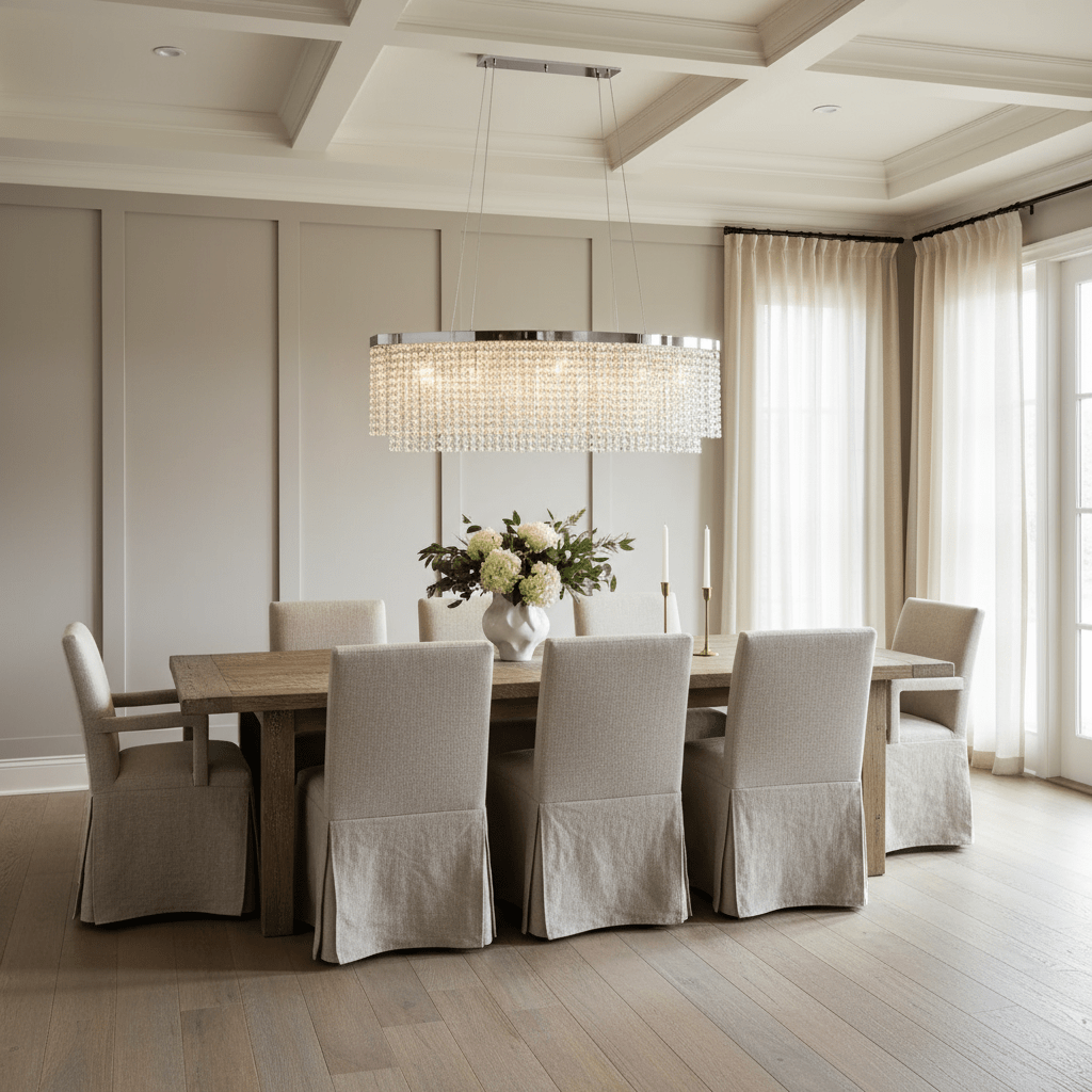 Lustre de salle à manger Alleri en cristal – vue 2