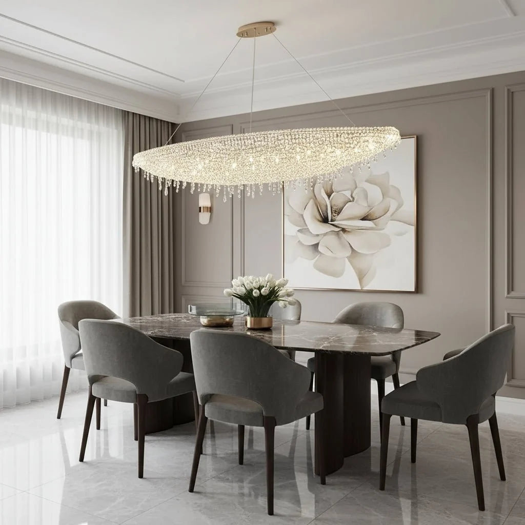 Lustre Alleri en cristal K9 – vue 2